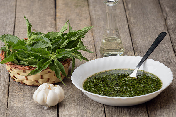 Seasonal veg - nettle soup