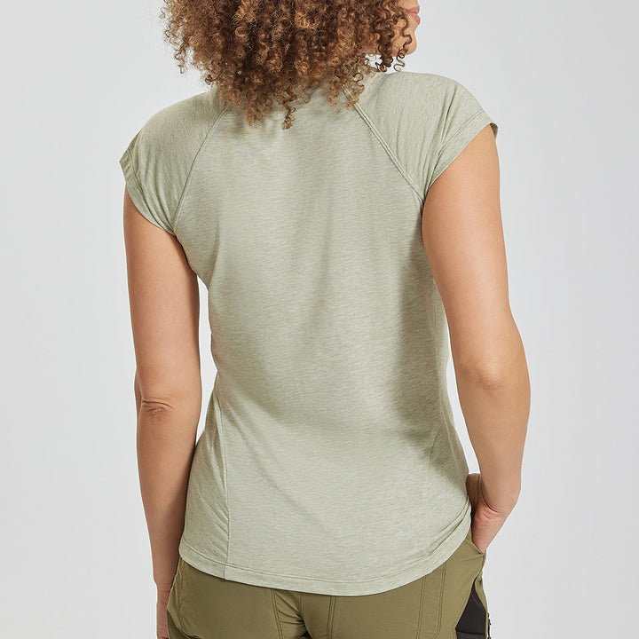 Women's Rosemoor Gardening Tee - Moss Green Marl