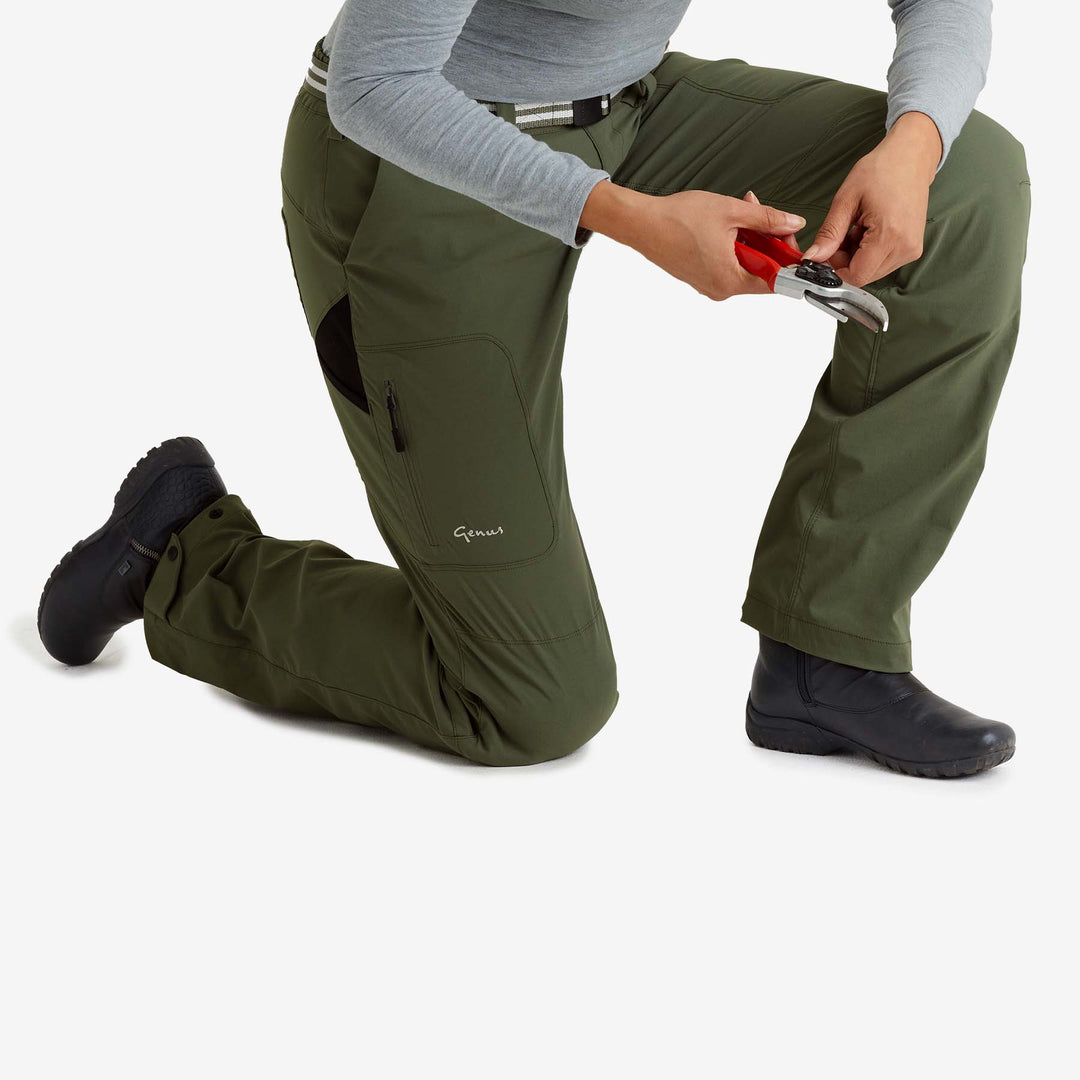 Women's 3-Season Gardening Trousers - Dusky Green